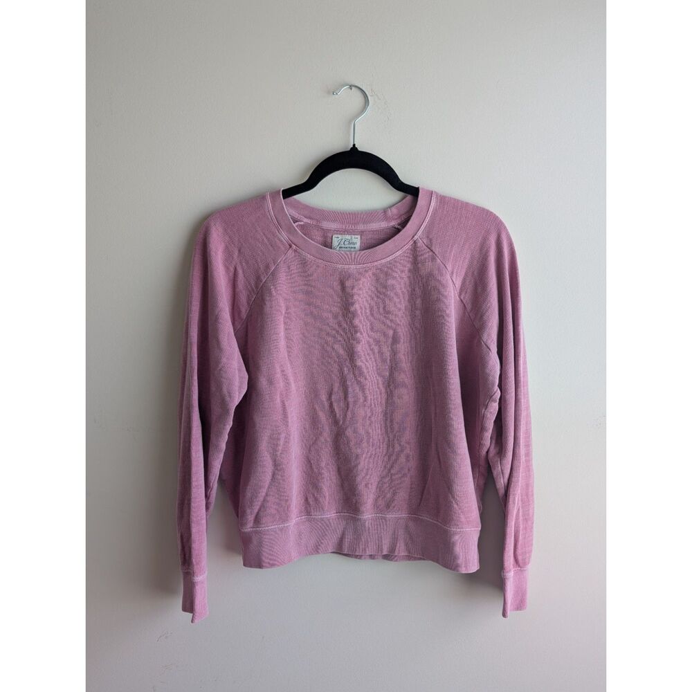 J.Crew women's vintage fleece dusty pink sweatshirt, SMALL